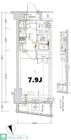 AXASXEBEC板橋Eastの物件間取画像